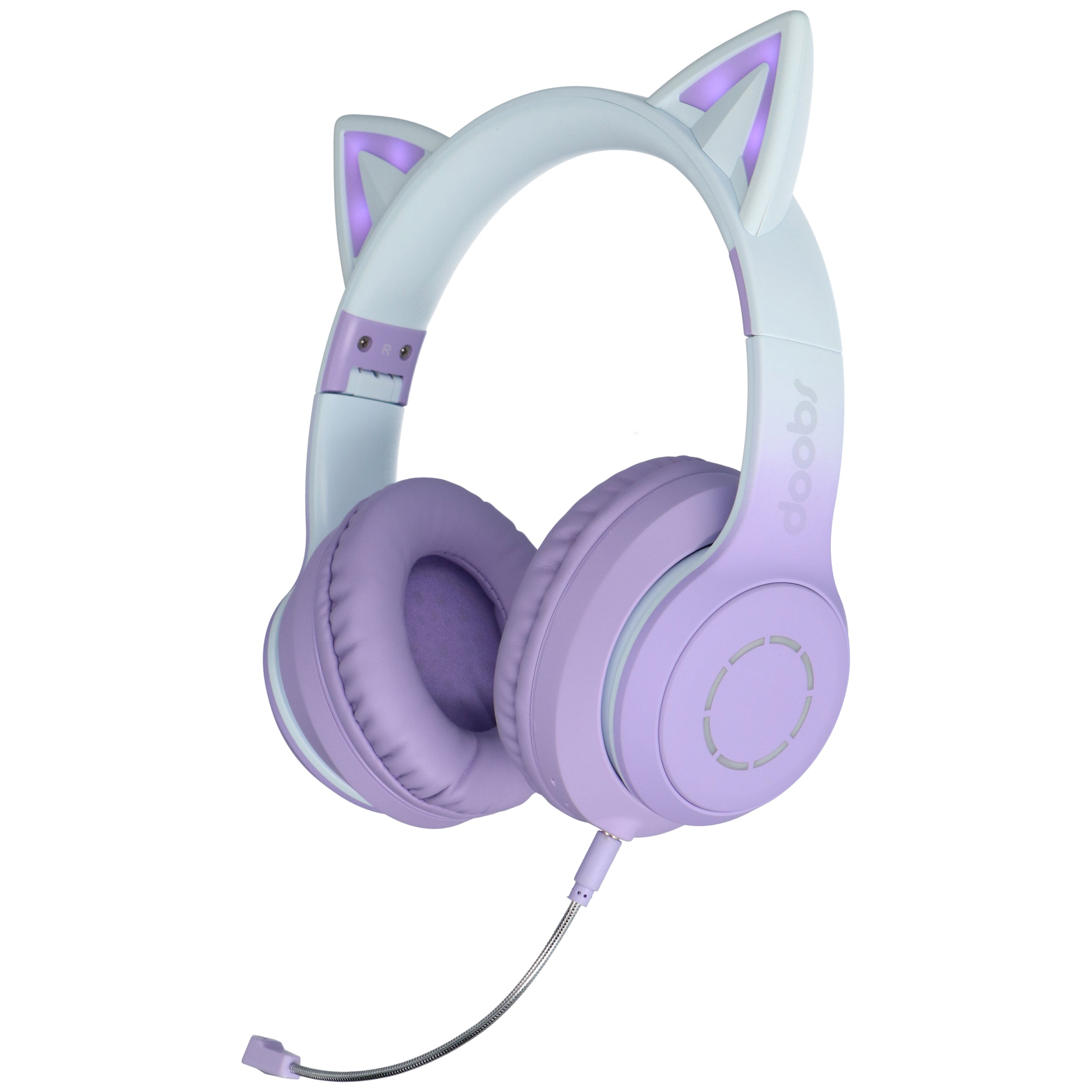 gaming headset doobs cathy purple